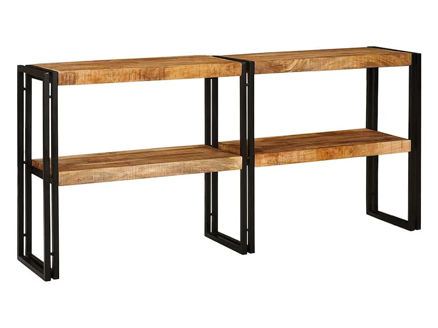 Mesa Consola Marrón 160 x 33 x 75 cm Madera de mango maciza