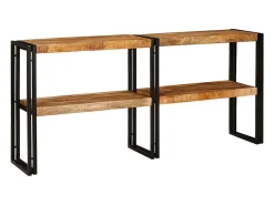 Mesa Consola Marrón 160 x 33 x 75 cm madera maciza de mango