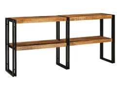 Mesa Consola Marrón 160 x 33 x 75 cm madera maciza de mango
