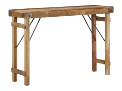 Mesa Consola Marrón 110 x 35 x 76 cm Madera maciza recuperada