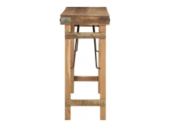 Mesa Consola Marrón 110 x 35 x 76 cm Madera maciza recuperada