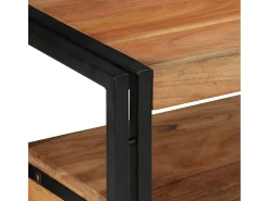 Mesa Consola Marrón 120 x 33 x 75 cm madera maciza de acacia