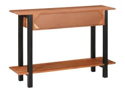 Mesa Consola Marrón 110 x 30 x 75 cm madera maciza de acacia