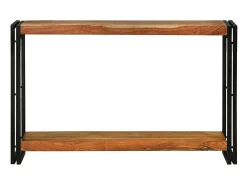 Mesa Consola Marrón 120 x 33 x 75 cm madera maciza de acacia