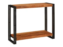 Mesa Consola Marrón 90 x 33 x 75 cm madera maciza de acacia