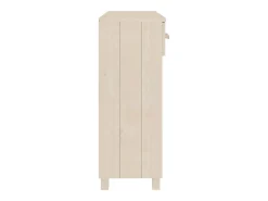 Mesa consola marrón miel 90x35x90 cm madera maciza de pino