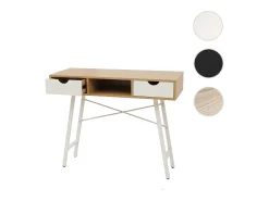 Mesa consola MCW-E92, marrón natural blanco