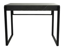 Mesa consola MCW-L53, aspecto mármol gris