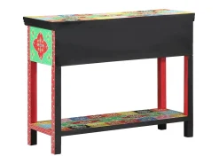 Mesa Consola Multicolor 100 x 30 x 75 cm Madera maciza de Mango