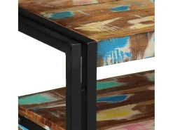 Mesa Consola Multicolor 90 x 33 x 75 cm madera maciza reciclada