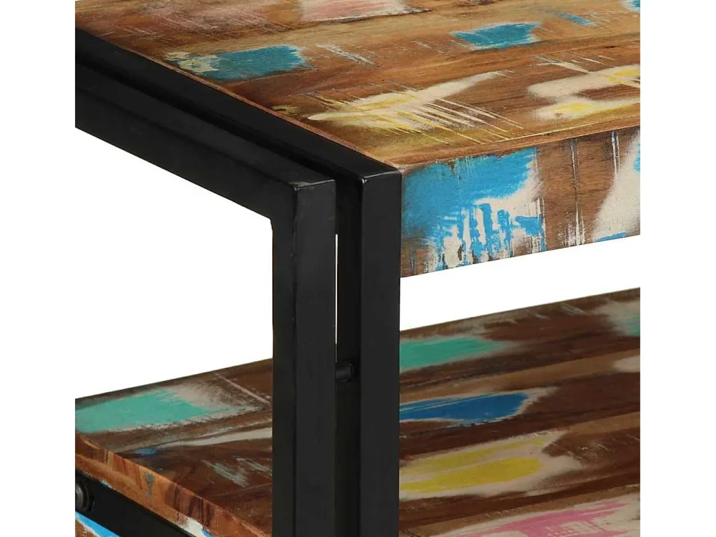 Mesa Consola Multicolor 90 x 33 x 75 cm madera maciza reciclada