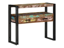 Mesa Consola Multicolor 90 x 33 x 75 cm madera maciza reciclada