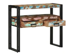 Mesa Consola Multicolor 90 x 33 x 75 cm madera maciza reciclada