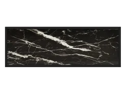 Mesa consola negra 100x35x75 cm Cristal templado