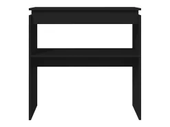 Mesa consola negra 80x30x80 cm Aglomerado