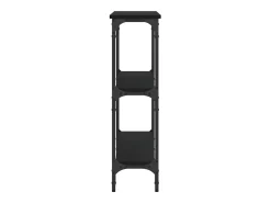 Mesa consola negra 100x22,5x75 cm madera de ingeniería