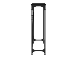 Mesa consola negra 102x22,5x75 cm madera de ingeniería