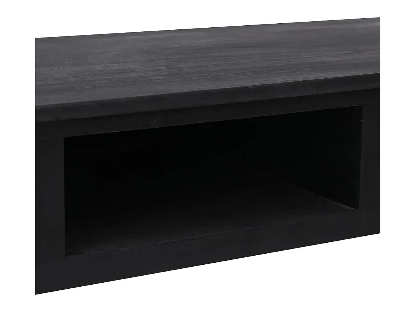 Mesa consola Negra 110x45x76 cm Madera
