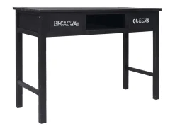 Mesa consola Negra 110x45x76 cm Madera