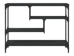 Mesa consola negra 100x30x75 cm madera de ingeniería