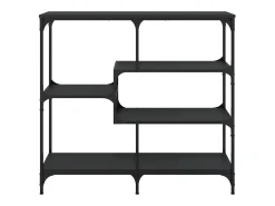 Mesa consola negra 103x32x95 cm madera de ingeniería