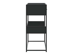 Mesa consola negra 90x35x80 cm madera de ingeniería