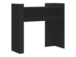 Mesa consola negra 100x35x90 cm madera de ingeniería
