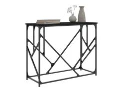 Mesa consola negra 100x40x80 cm madera de ingeniería