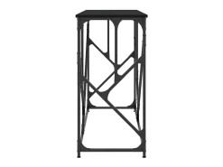 Mesa consola negra 100x40x80 cm madera de ingeniería