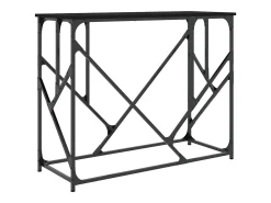 Mesa consola negra 100x40x80 cm madera de ingeniería