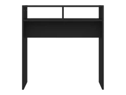 Mesa consola negra 78x30x80 cm madera de ingeniería