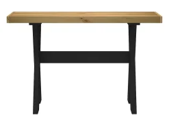 Mesa consola NOAIN patas en X madera maciza pino 120x30x75 cm