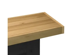 Mesa consola NOAIN patas en U madera maciza pino 120x30x75 cm