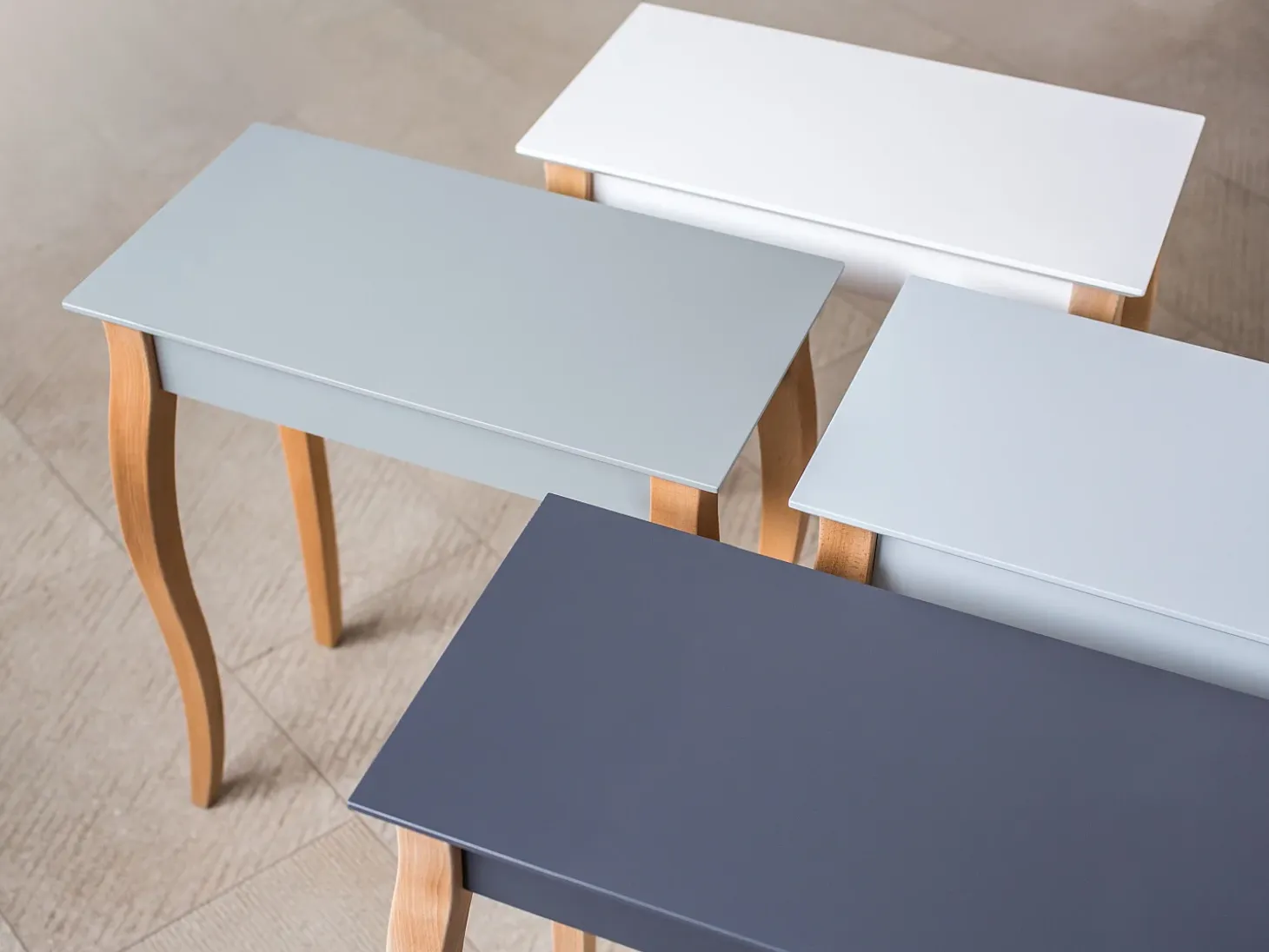 Mesa Consola Pequeña 85 x 35 cm Lillo Blanca