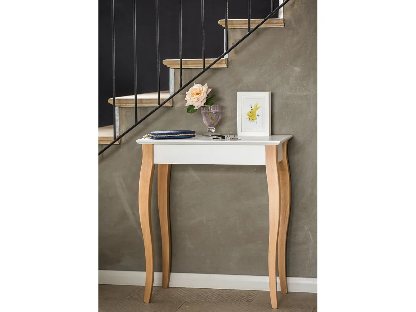 Mesa Consola Pequeña 65 x 35 cm Lillo Verde Salvia