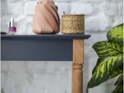 Mesa Consola Pequeña Con Estante 85 x 35 cm Mamo Blanca