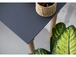 Mesa Consola Pequeña Con Estante 85 x 35 cm Mamo Verde Salvia