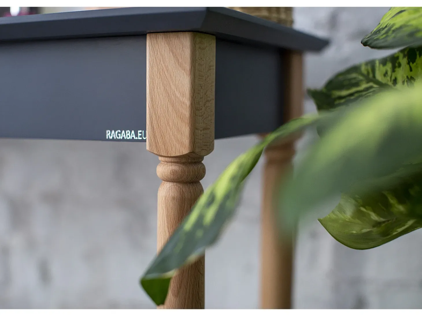 Mesa Consola Pequeña Con Estante 65 x 35 cm Mamo Verde Salvia