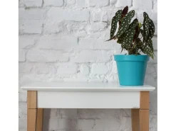 Mesa Consola Pequeña Con Estante 65 x 35 cm Mimo Verde Salvia