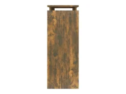 Mesa consola Roble ahumado 80x30x80 cm Madera de ingeniería