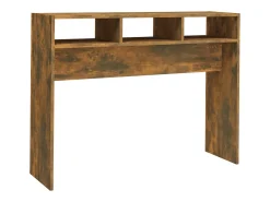 Mesa consola Roble ahumado 105x30x80 cm Madera de ingeniería