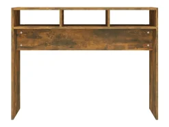 Mesa consola Roble ahumado 105x30x80 cm Madera de ingeniería