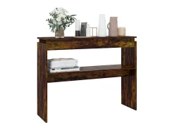 Mesa consola Roble ahumado 102x30x80 cm Madera de ingeniería