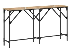 Mesa Consola Roble artisan 140 x 29 x 75 cm