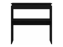 Mesa Consola Roble negro 80 x 30 x 80 cm Madera contrachapada