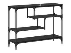 Mesa Consola Roble negro 100 x 30 x 75 cm Madera contrachapada