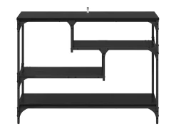 Mesa Consola Roble negro 100 x 30 x 75 cm Madera contrachapada