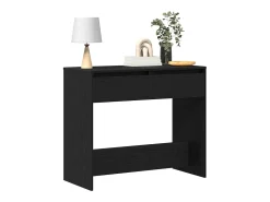 Mesa consola roble negro 89x41x76,5 cm madera de ingeniería