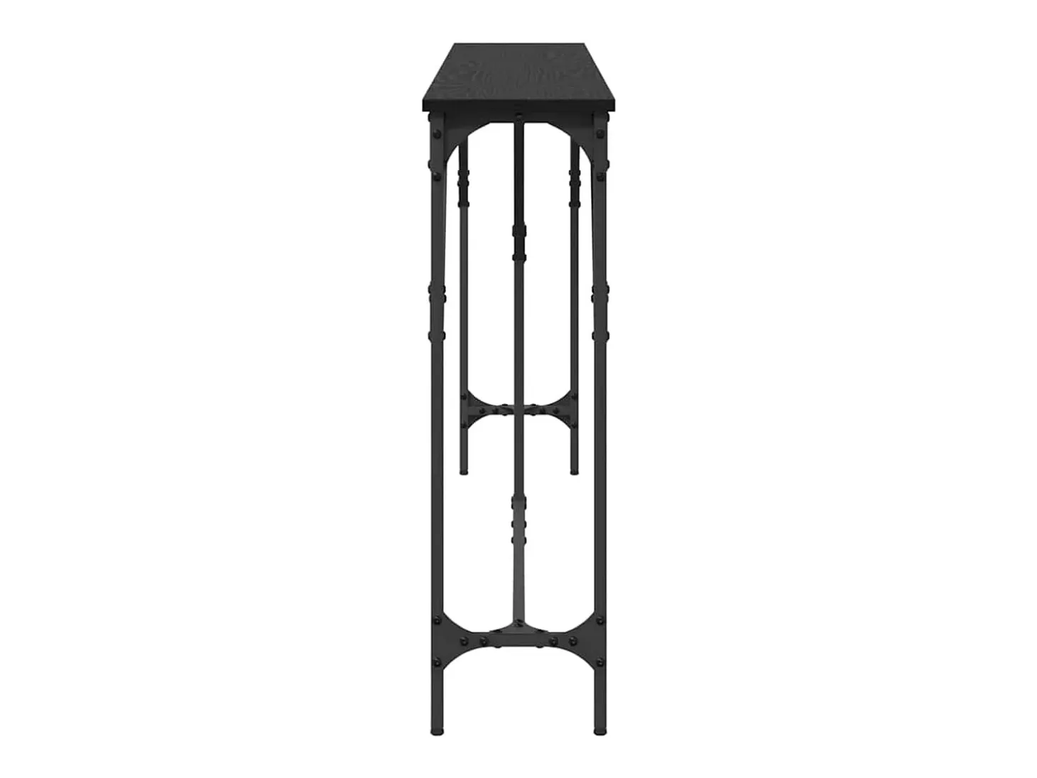 Mesa Consola Roble negro 180 x 23 x 75 cm