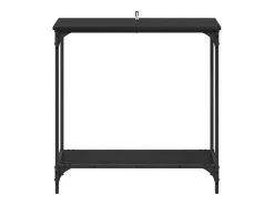 Mesa Consola Roble negro 75 x 30.5 x 75 cm Madera contrachapada
